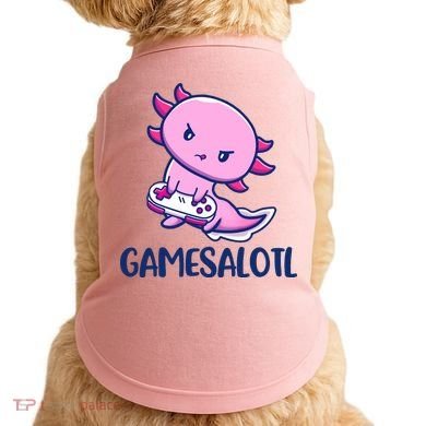 GAMESALOTL Cute Axolotl Doggie Tank
