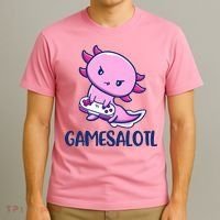 GAMESALOTL Cute Axolotl T-Shirt thumb 3