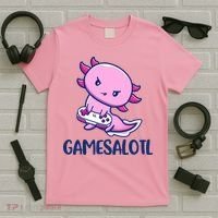 GAMESALOTL Cute Axolotl T-Shirt thumb 5