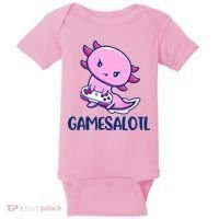 GAMESALOTL Cute Axolotl Baby Bodysuit thumb 0