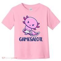 GAMESALOTL Cute Axolotl Toddler T-Shirt thumb 0