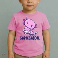 GAMESALOTL Cute Axolotl Toddler T-Shirt thumb 2