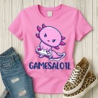 GAMESALOTL Cute Axolotl Women's T-Shirt thumb 3