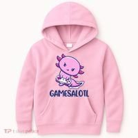 GAMESALOTL Cute Axolotl Kids Hoodie thumb 0