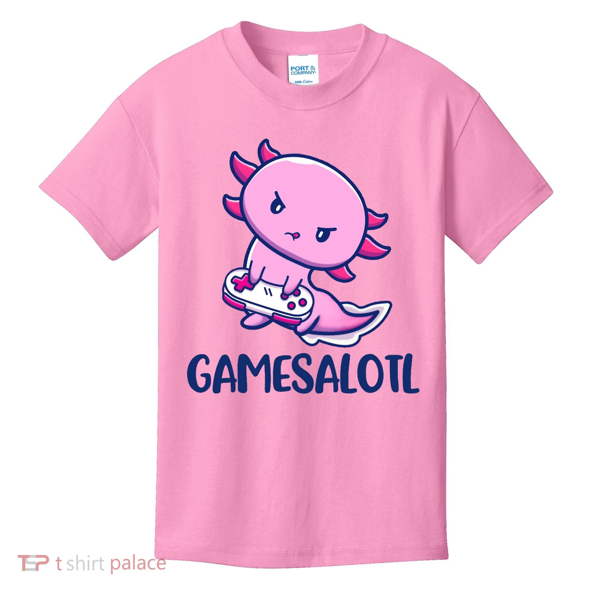 GAMESALOTL Cute Axolotl Kids T-Shirt