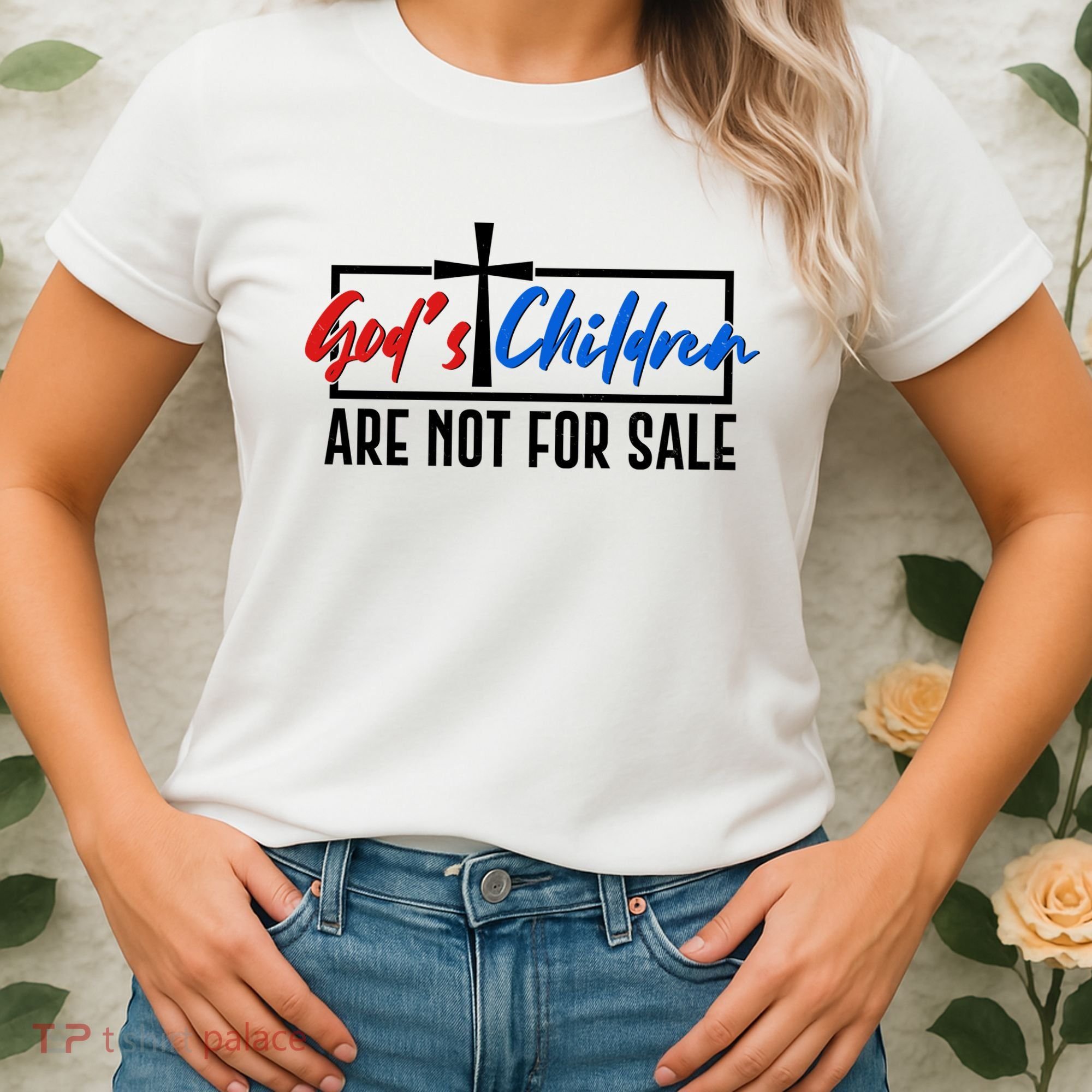 Gods Childrens Are Not For Sale Women's T-Shirt