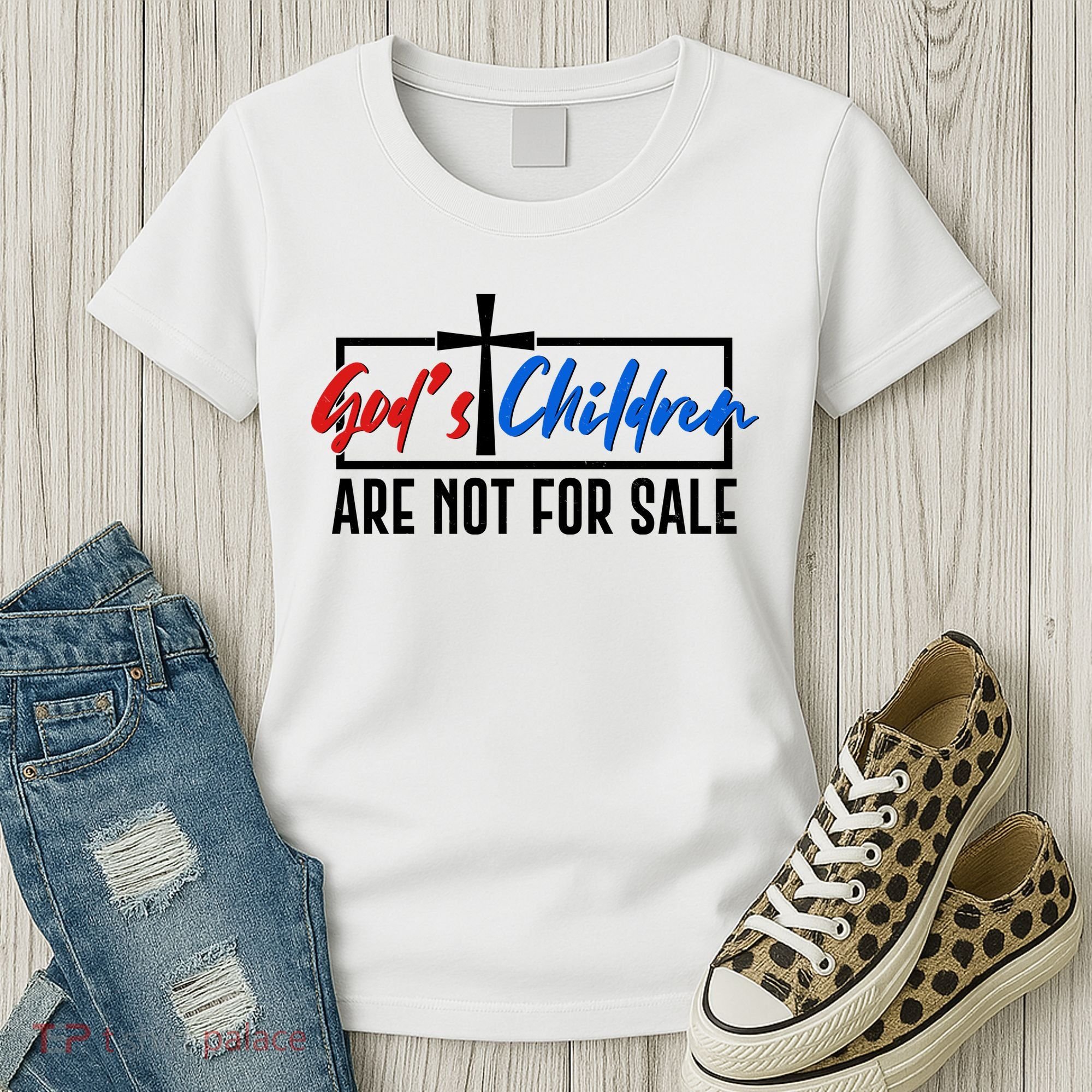 Gods Childrens Are Not For Sale Women's T-Shirt