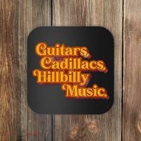 Guitars Cadillacs And Hillbilly Music Country Songs Coaster thumb 0