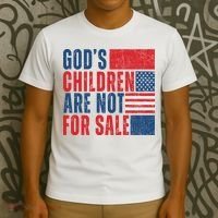 Gods Children Are Not For Sale Vintage Distressed T-Shirt thumb 3