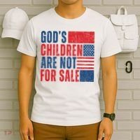 Gods Children Are Not For Sale Vintage Distressed T-Shirt thumb 6