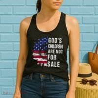 God's Children Are Not For Sale Funny Political Women's Tank Top thumb 2