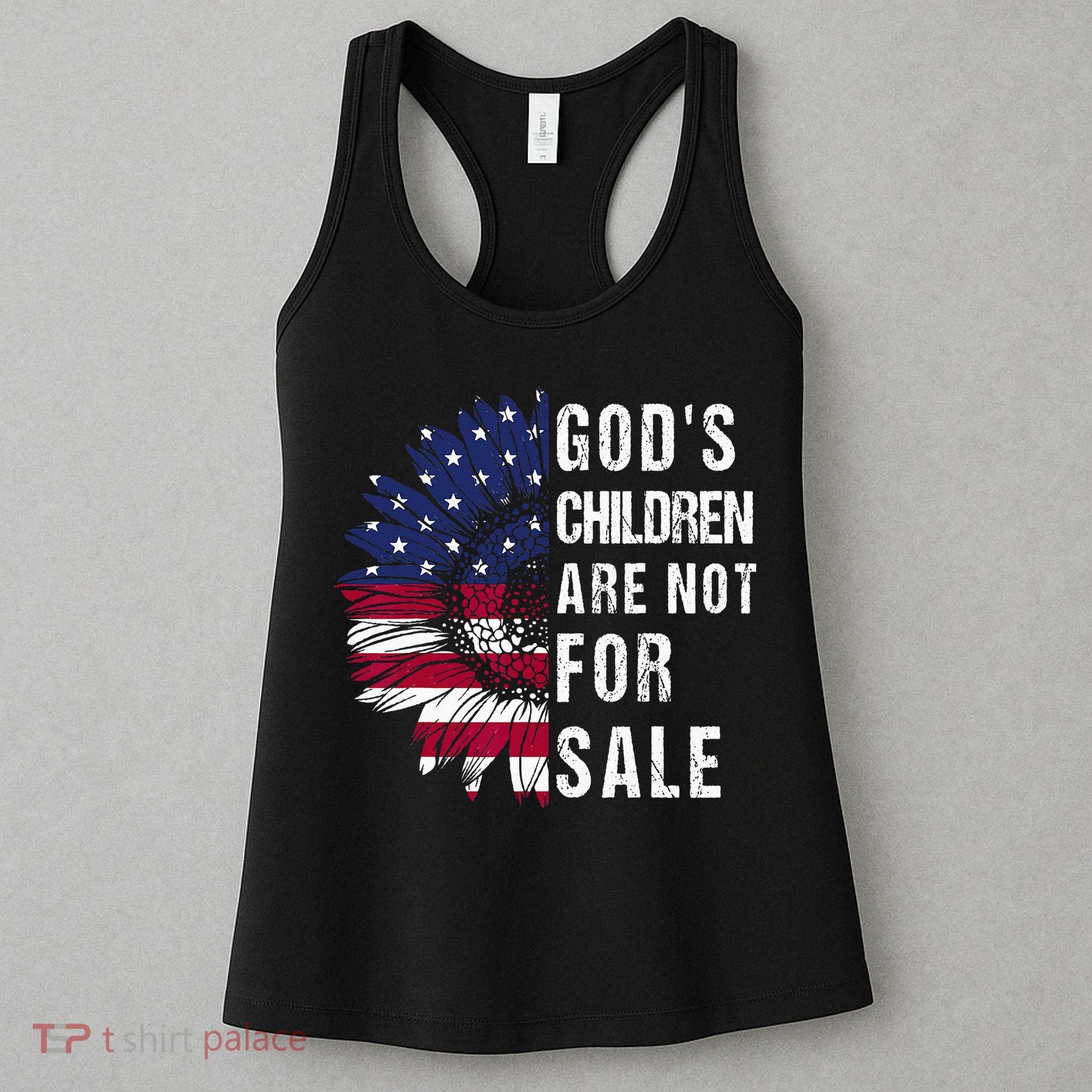 God's Children Are Not For Sale Funny Political Women's Tank Top