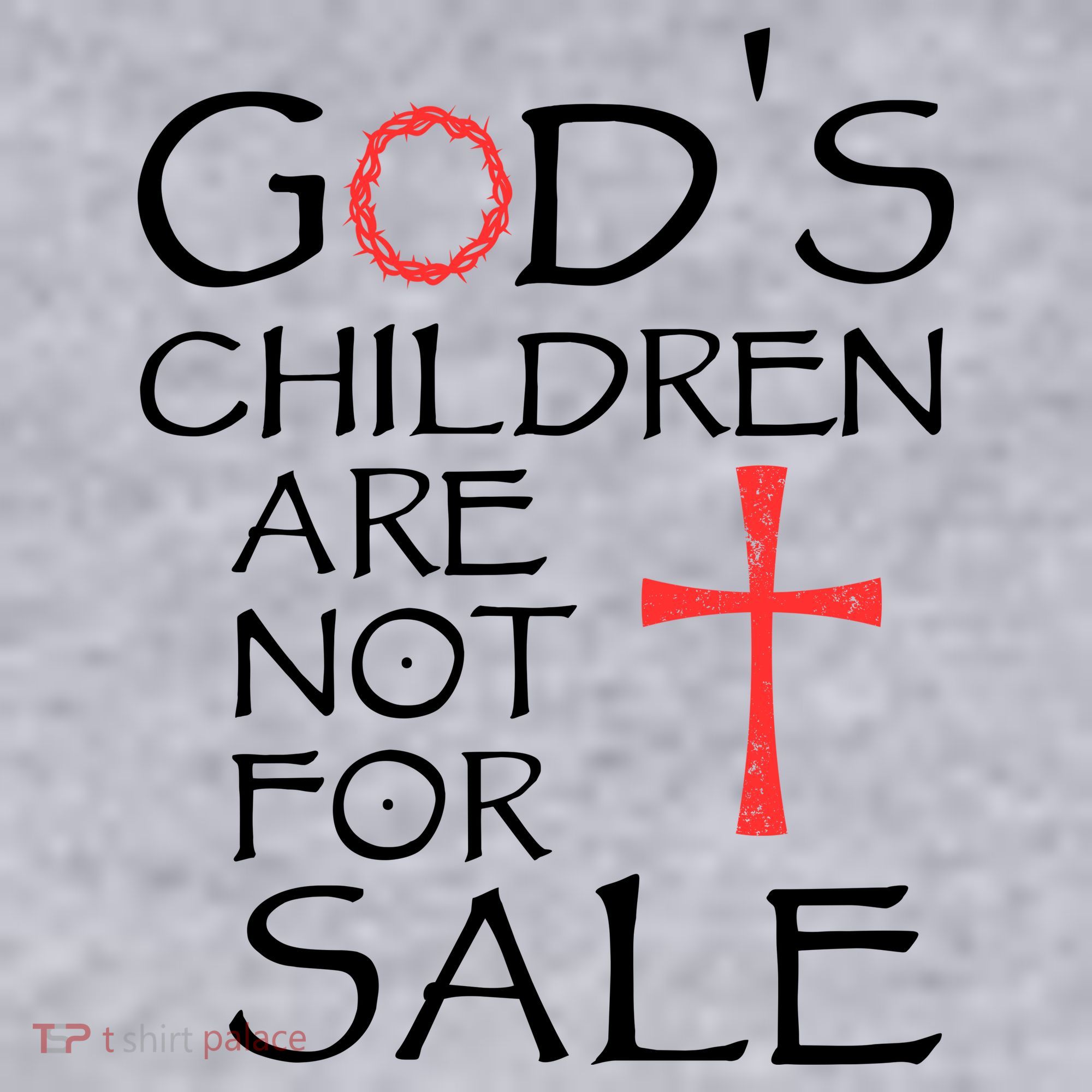 Gods Children Are Not For Sale Movie Quote Women's Racerback Cropped Tank