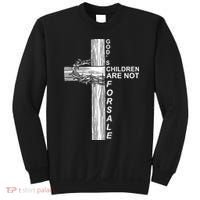 Gods Children Are Not For Sale Cross Sweatshirt thumb 0