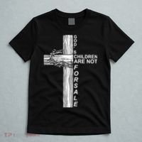 Gods Children Are Not For Sale Cross T-Shirt thumb 5