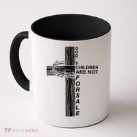 Gods Children Are Not For Sale Cross Coffee Mug thumb 0