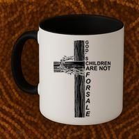 Gods Children Are Not For Sale Cross Coffee Mug thumb 2