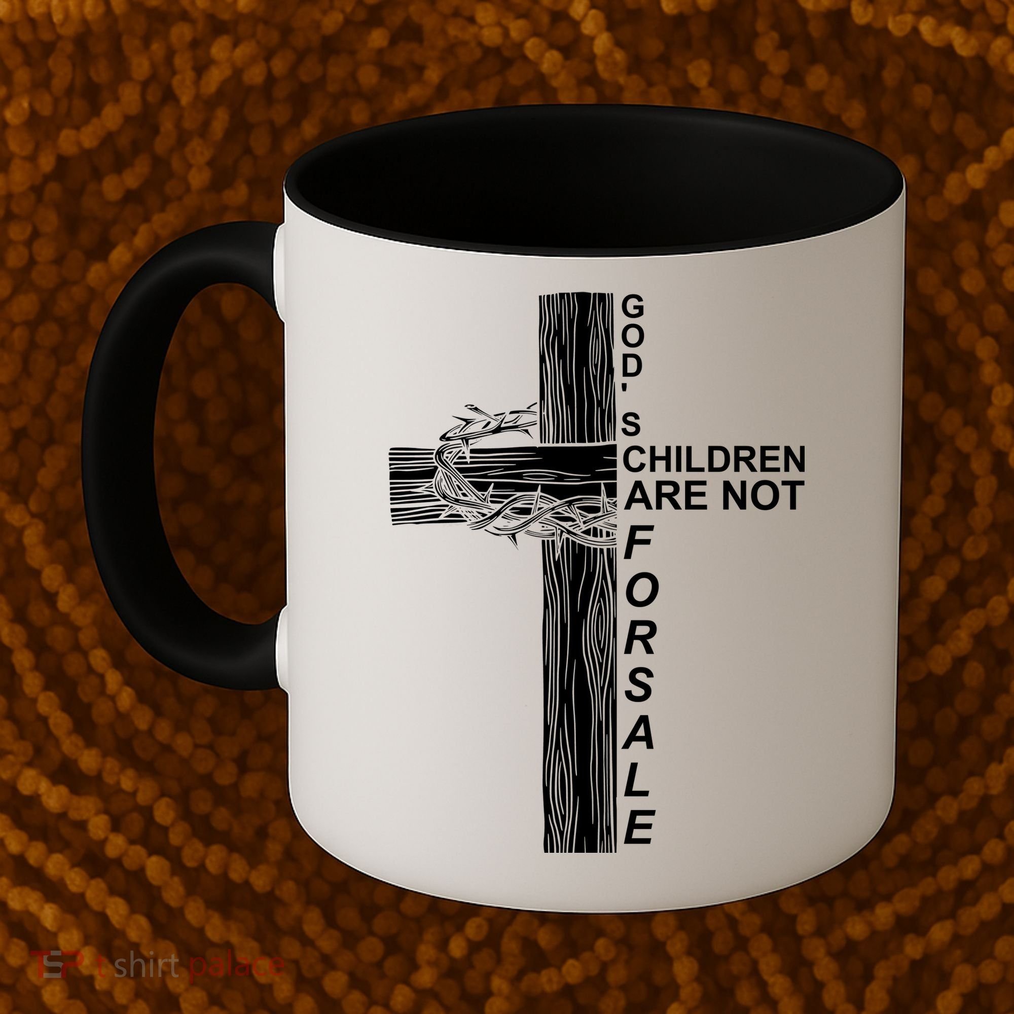 Gods Children Are Not For Sale Cross Coffee Mug