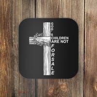 Gods Children Are Not For Sale Cross Coaster thumb 0