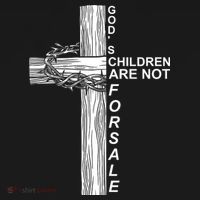 Gods Children Are Not For Sale Cross Women's Hoodie thumb 2