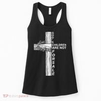 Gods Children Are Not For Sale Cross Women's Tank Top thumb 0