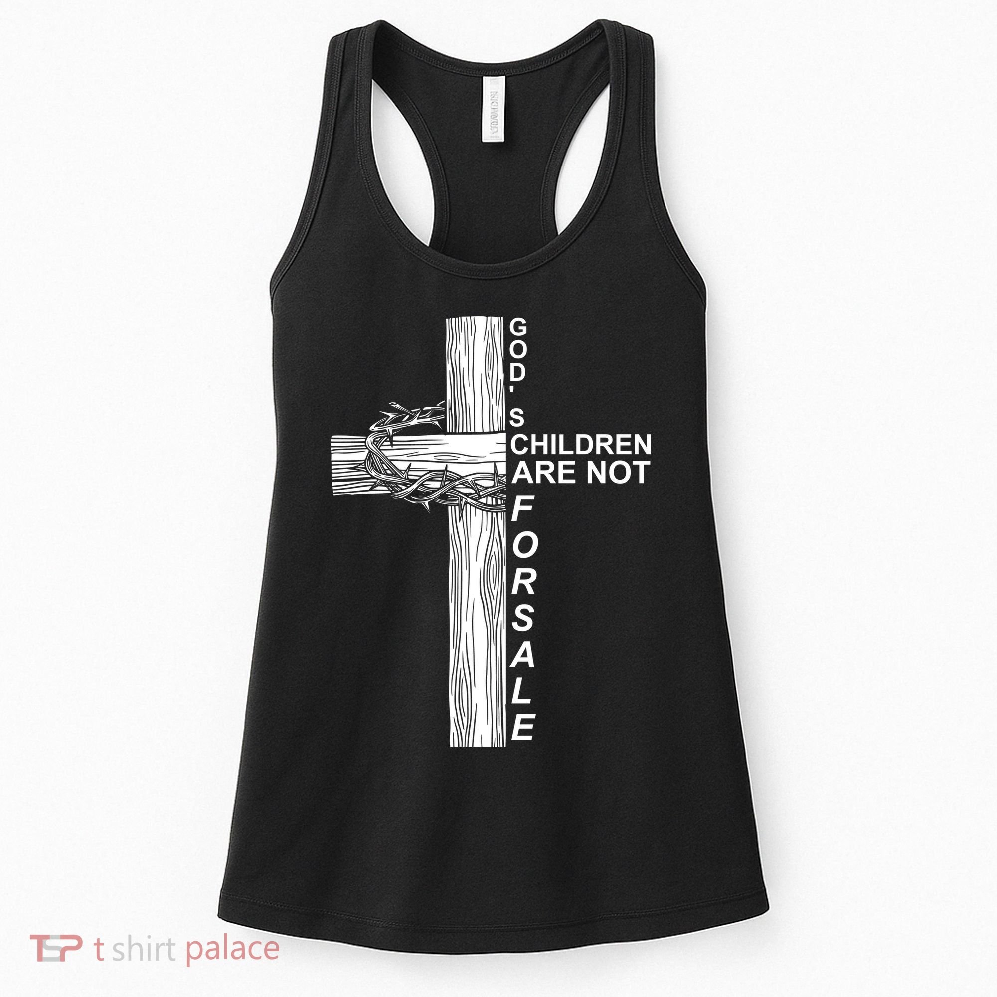 Gods Children Are Not For Sale Cross Women's Tank Top