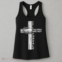 Gods Children Are Not For Sale Cross Women's Tank Top thumb 3