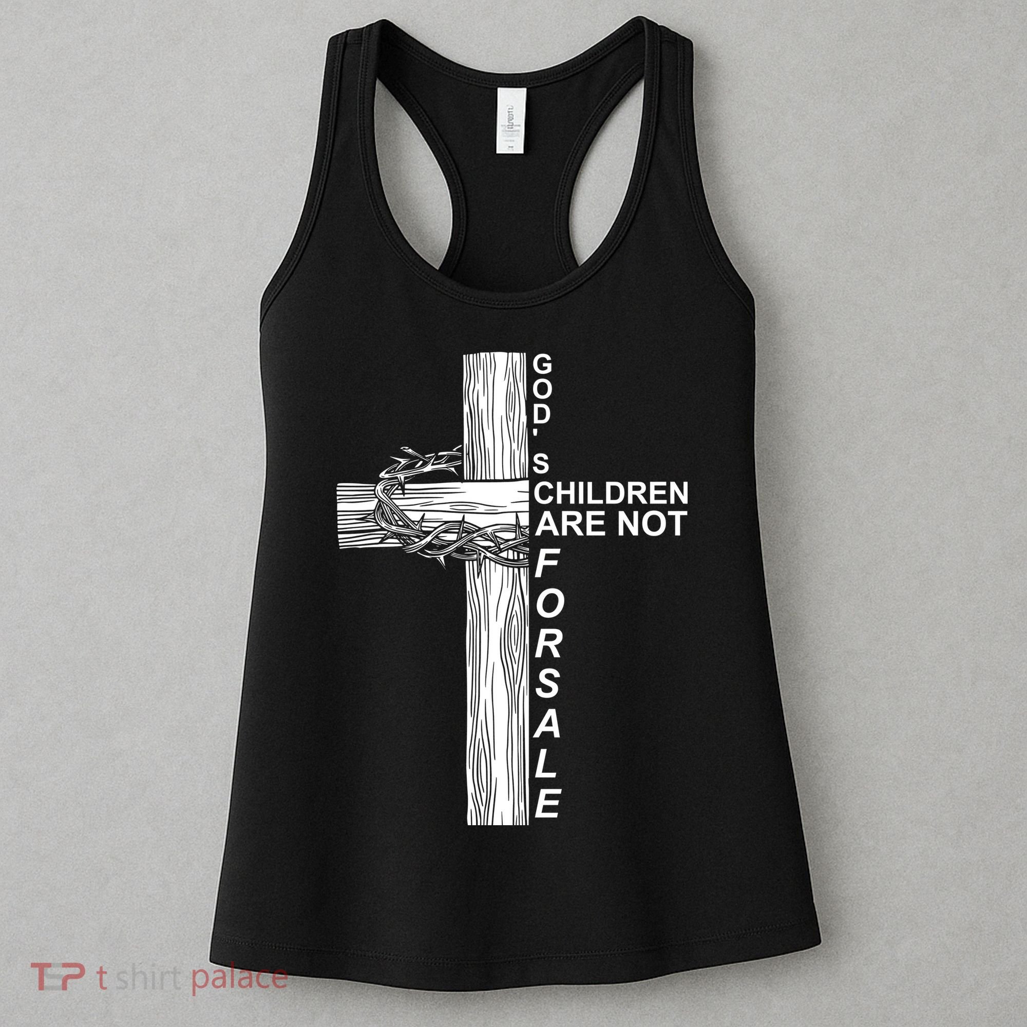 Gods Children Are Not For Sale Cross Women's Tank Top