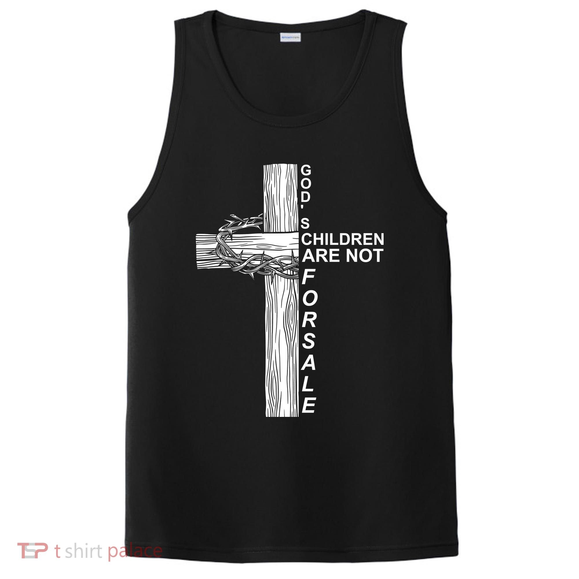 Gods Children Are Not For Sale Cross PosiCharge Competitor Tank