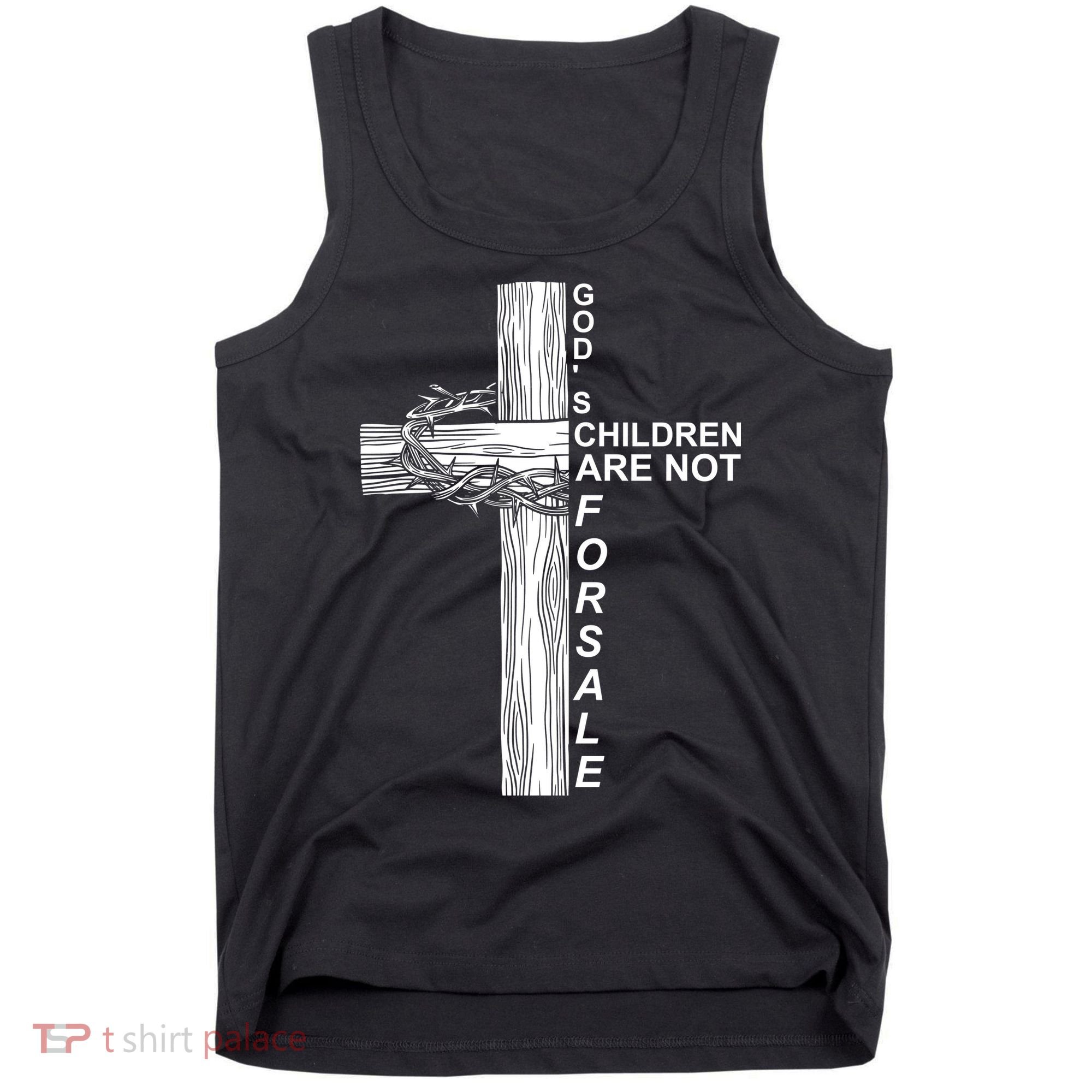 Gods Children Are Not For Sale Cross Tank Top