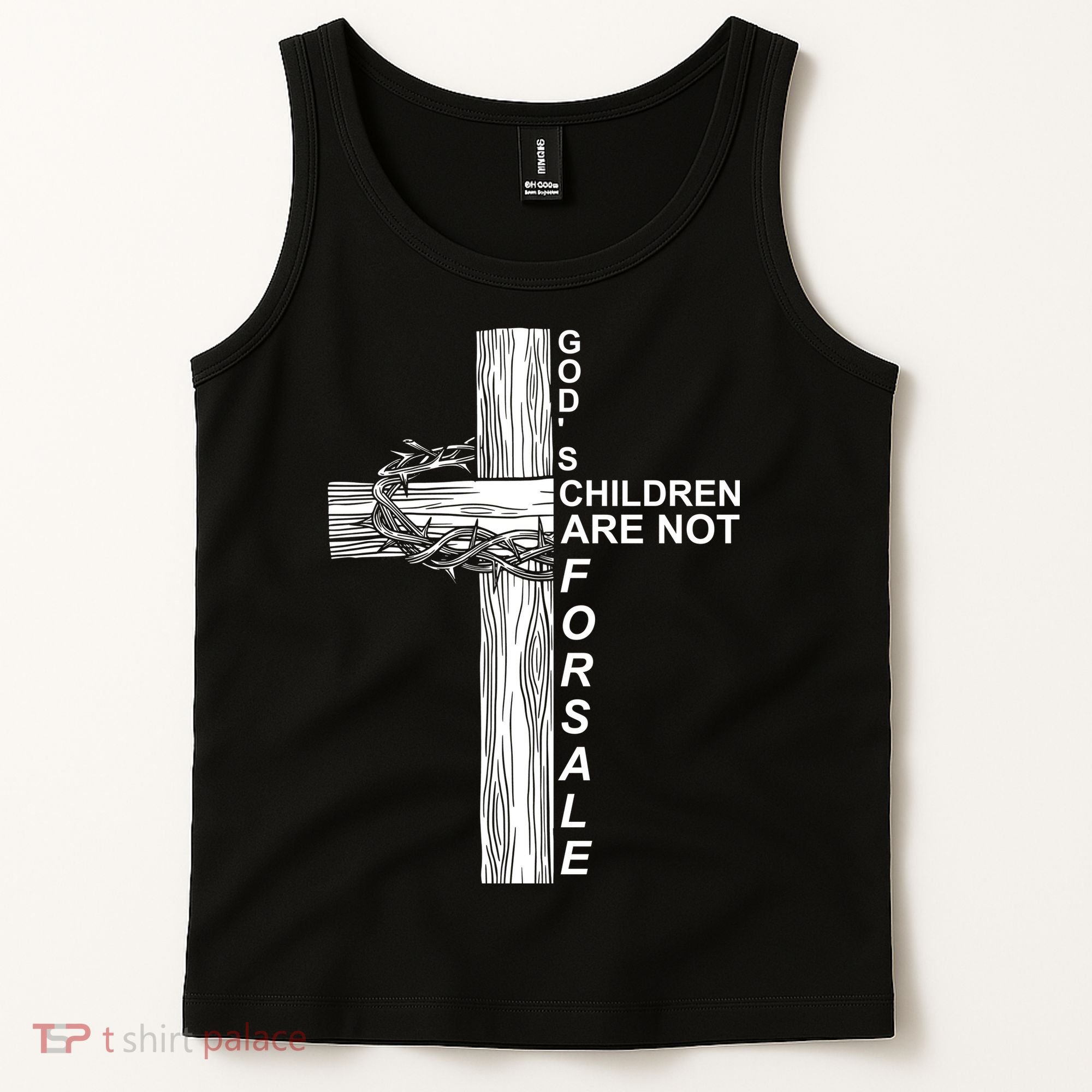 Gods Children Are Not For Sale Cross Tank Top