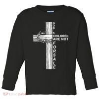 Gods Children Are Not For Sale Cross Toddler Long Sleeve Shirt thumb 0