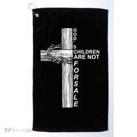 Gods Children Are Not For Sale Cross Golf Towel thumb 0