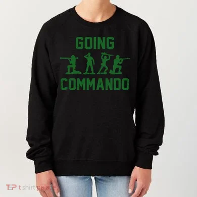 Going Commando Army Troops Funny Women's Sweatshirt