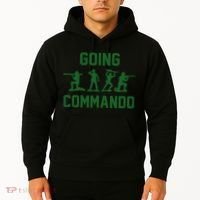 Going Commando Army Troops Funny Hoodie thumb 2