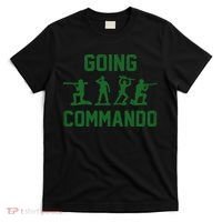 Going Commando Army Troops Funny T-Shirt thumb 0