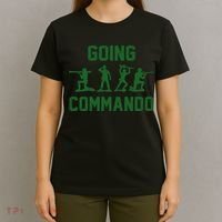 Going Commando Army Troops Funny T-Shirt thumb 4