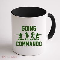 Going Commando Army Troops Funny Coffee Mug thumb 1