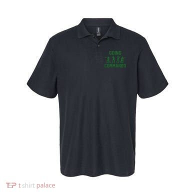 Going Commando Army Troops Funny Polo