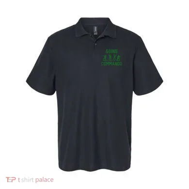 Going Commando Army Troops Funny Polo