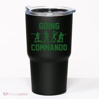 Going Commando Army Troops Funny Tumbler thumb 0