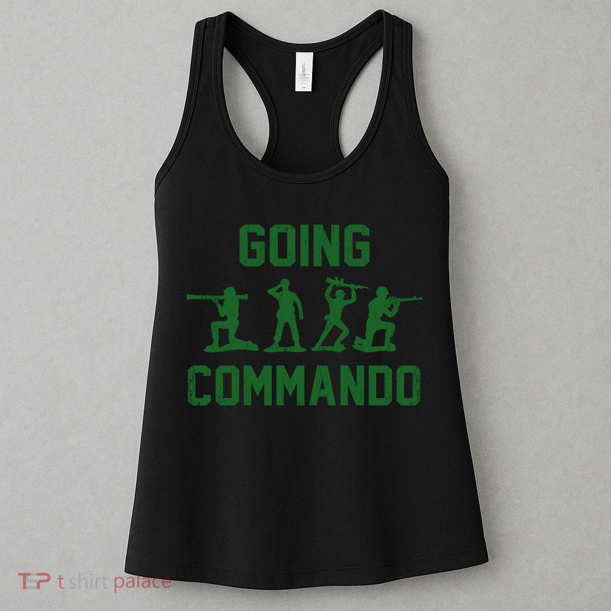 Going Commando Army Troops Funny Women's Tank Top