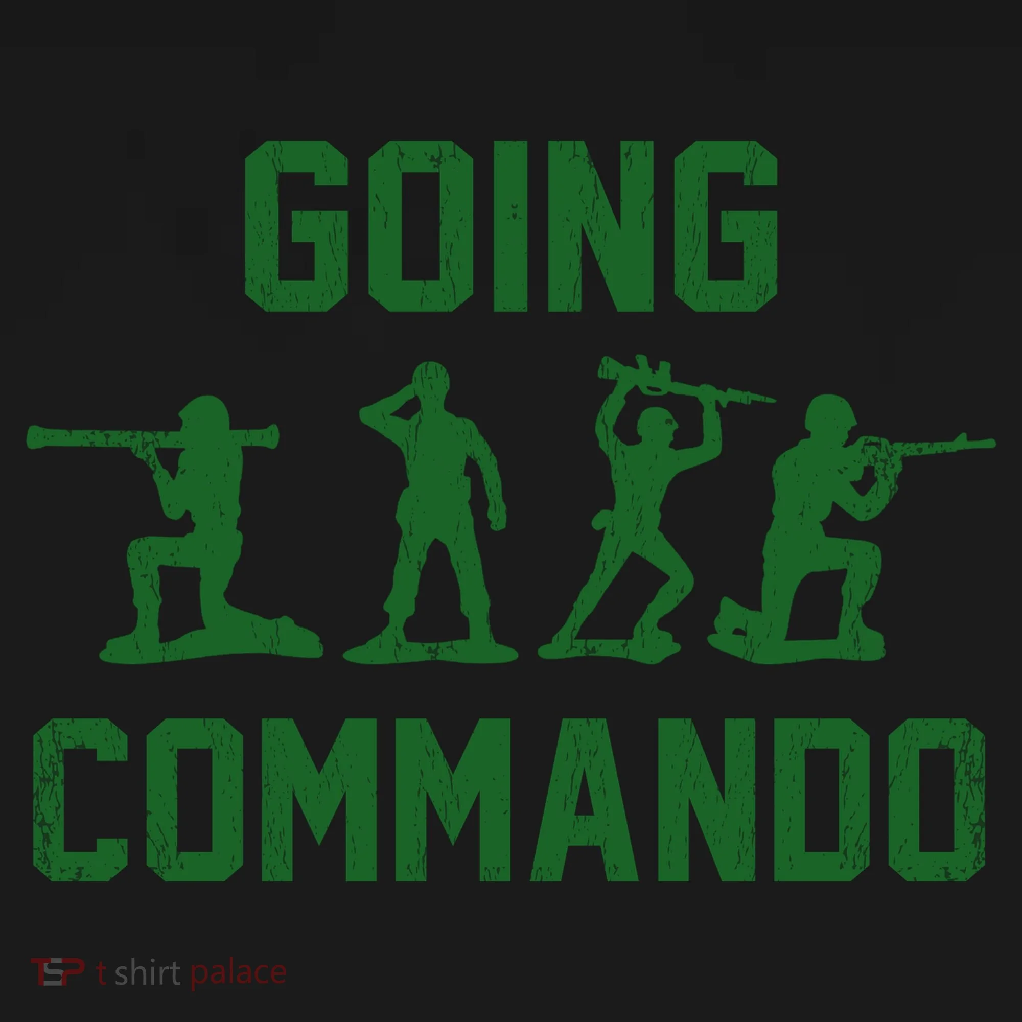 Going Commando Army Troops Funny Baby Bodysuit