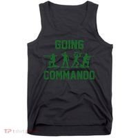 Going Commando Army Troops Funny Tank Top thumb 0