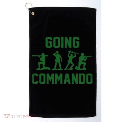 Going Commando Army Troops Funny Golf Towel