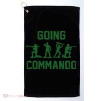 Going Commando Army Troops Funny Golf Towel thumb 0