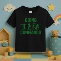Going Commando Army Troops Funny Toddler T-Shirt thumb 3