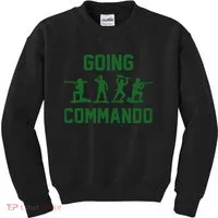 Going Commando Army Troops Funny Kids Sweatshirt thumb 0