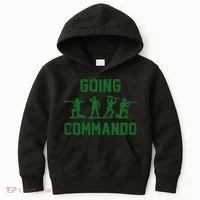 Going Commando Army Troops Funny Kids Hoodie thumb 0