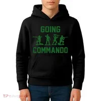 Going Commando Army Troops Funny Kids Hoodie thumb 4